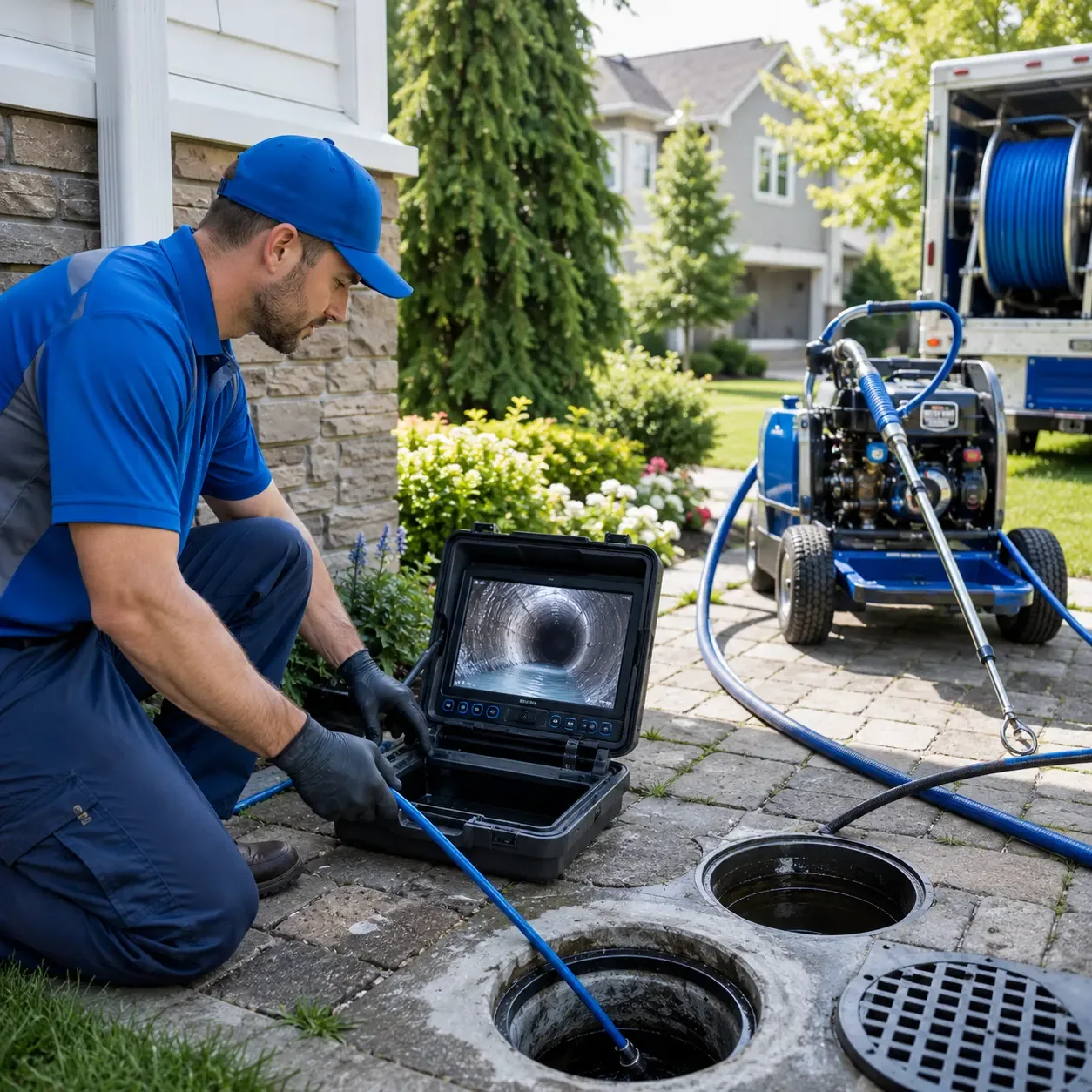 Outdoor drain cleaning professionals serving Markham, VA